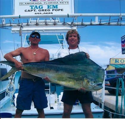 70 pound dolphin caught in islamorada waters