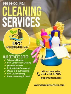 Professional cleaning services Windows cleaning, pressure washing, post construction cleaning residential and commercial