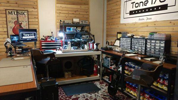 Tone I/O Shop Repair Bench Area