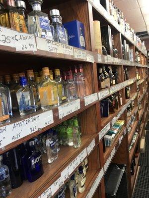 Numerous Spirits and Vodka Selections Available