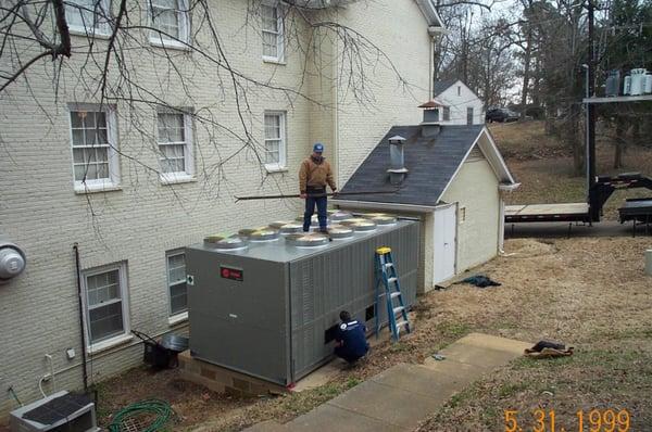 Walker Electric Air Handler Installation