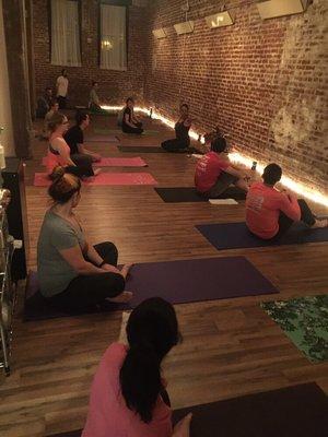 Our Candlelight Yoga class!