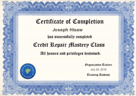 Credit Repair Mastery Class