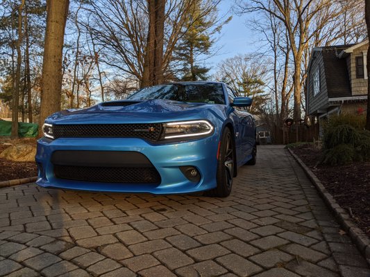 Dodge Charger detail and wax