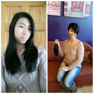 Great cut with Aimee Before and after