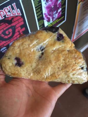 Homemade mixed berry scone