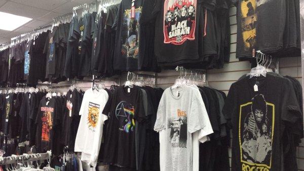 We specialize in vintage band shirts, you can find anything from heavy metal, old school rock and roll, or hippy music.