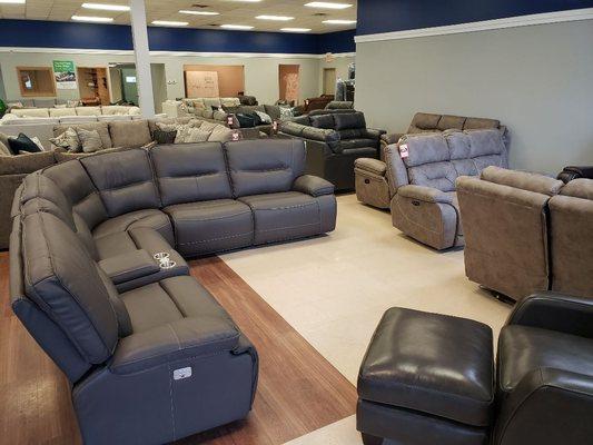 Modular sectionals as well, make them as large or as small as you'd like