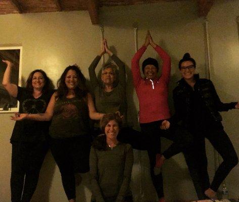 Holiday restorative workshop 2017. We're all rejuvenated and ready to go for 2018. Hoping that you can join us :-)