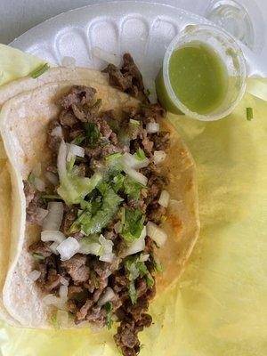 Carne asada grande taco