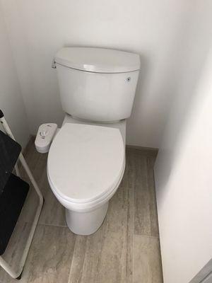 Toilet rough install