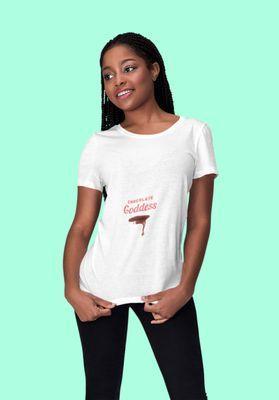 Chocolate Goddess Unisex T-Shirt $15