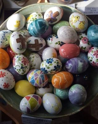 Handpainted Easter Eggs! Enjoy painting them yourself or purchase already painted.