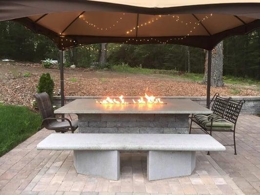 a custom fire table we can make them in any size, color, design.