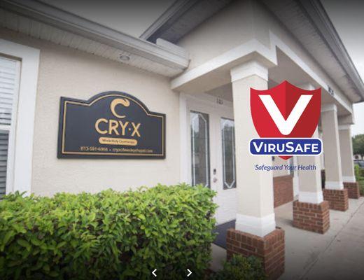 CRY-X Whole Body Cryotherapy & Cryoskin is ViruSafe!