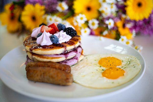 Berries N Crème Pancakes - Spring Menu