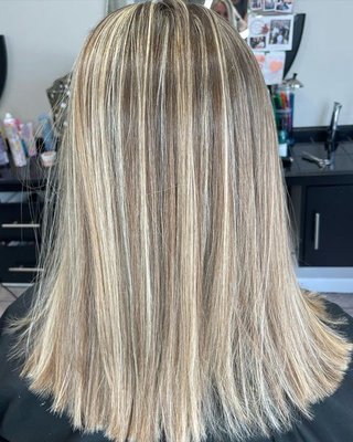 Lighter & Brighter!  Foil technique done by Danielle at Phoenix Salon.