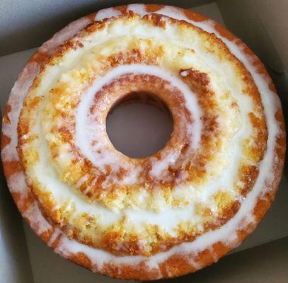 Vanilla Pound Cake with vanilla glaze