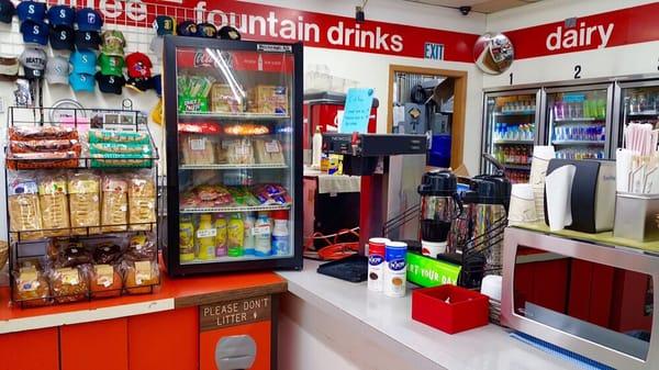 Coffee, Deli, Dairy, Cakes & Muffins, Hot Water for Cup Noodles