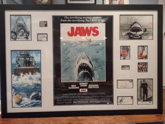 Jaws by itself.  This is an autograph exhibit.  Just my favorite of all my pieces.