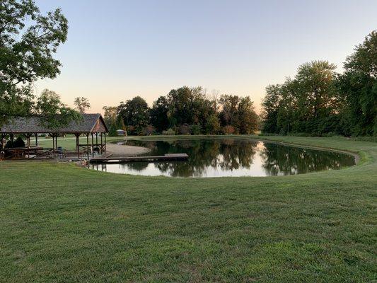 Beautiful pond next to the Inn