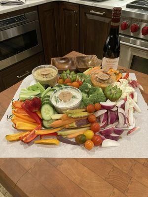 Crudités board with all of my favorites!