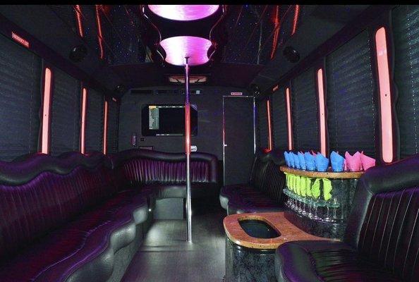 Party bus w/pole