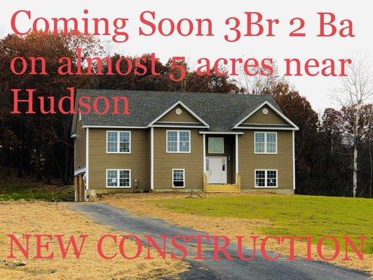 New construction coming soon !