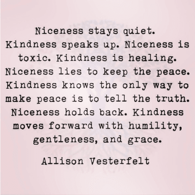 Mediators should strive for kindness over niceness.