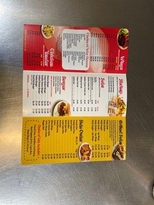 New menu