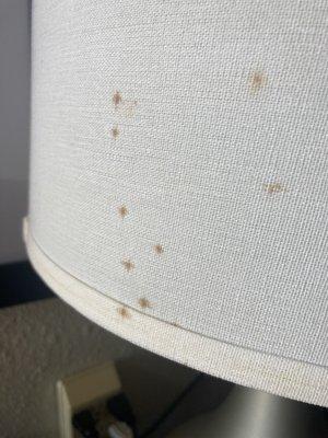 Blood splattered lamp shade