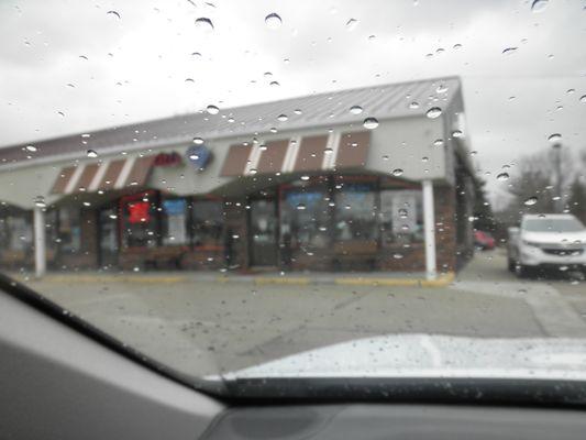 front of the store I took in the rain....