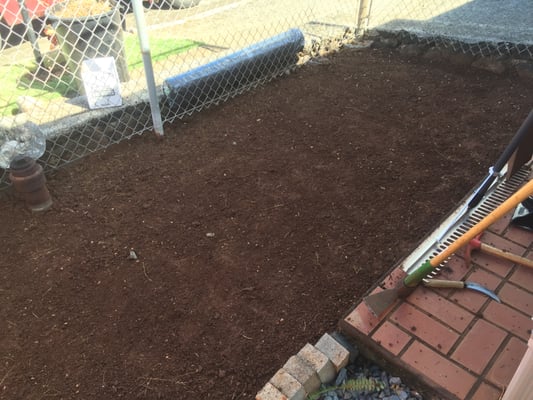 gravel leveling job! 3 of 7.