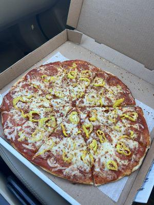 Pepperoni Banana Pepper Pizza