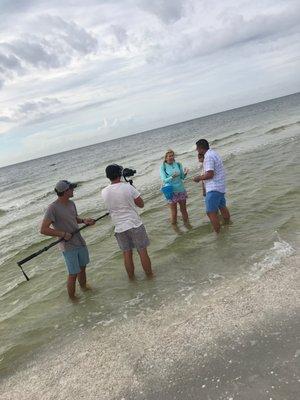 Filming for Eurowings and The Beaches of Ft Myers and Sanibel