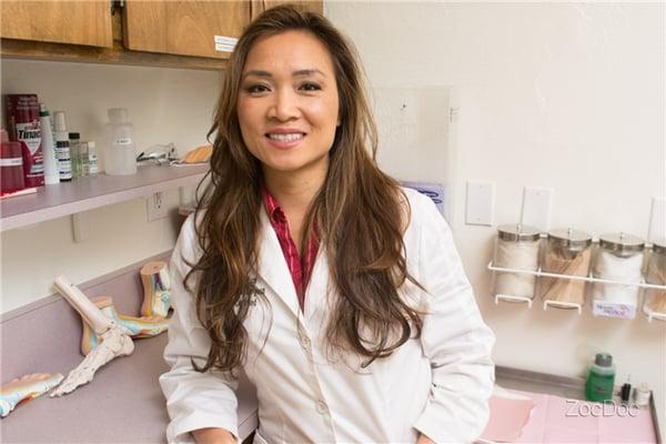 Dr Pham in the treatment room