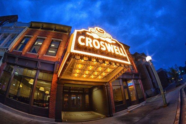 The Croswell, seen from Maumee Street, with new marquee installed in 2017.