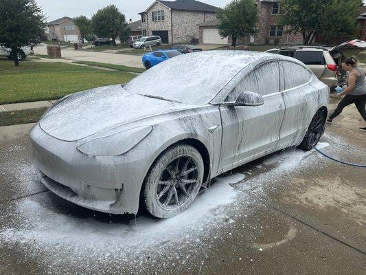 Tesla Model 3 Handwash Detail