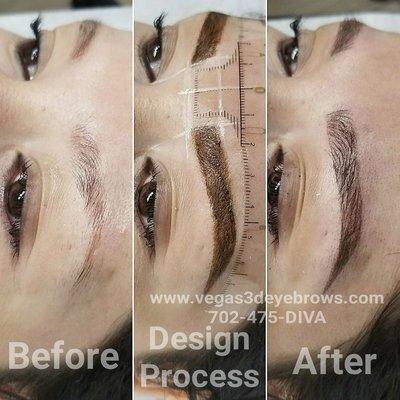 3d digital eyebrows with no down time or scabbing.