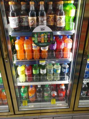 second shelf from the bottom middle row there it is. why I stop usually. Canada dry diet ginger ale. Yay