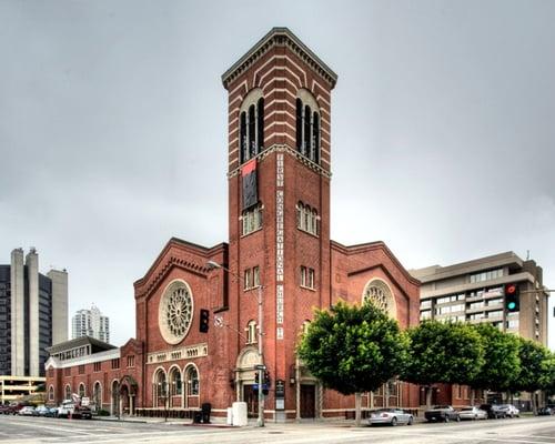 Historic Landmark Building as seen from across the street