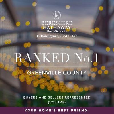 We are ranked as the #1 Real Estate Brokerage service in the Upstate.