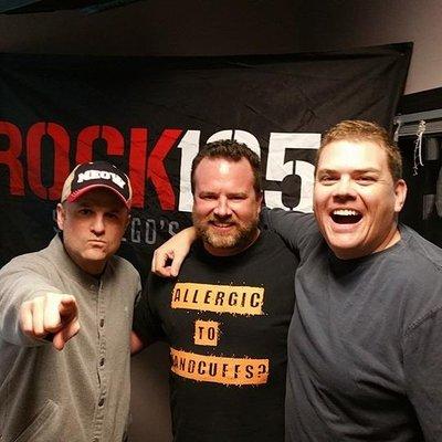 The owner Ryan with two of the stars of Super Troopers. Steve Lemme and Kevin Heffernan.