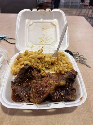 Jerk Chicken, Mac and Cheese