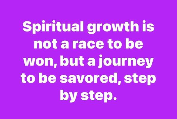 Let's people understand spiritual growth