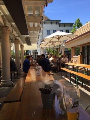 Nice patio on a sunny afternoon.