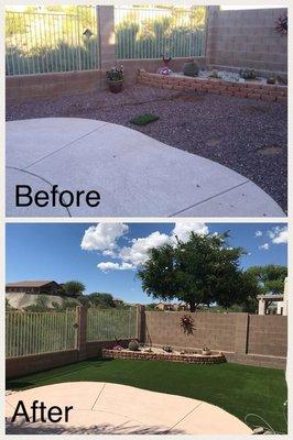 Backyard improvement by  AW Turf LLC  -  Beautiful