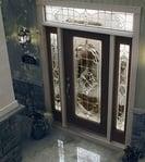 expressions door and sidelights in gold caming. $1099