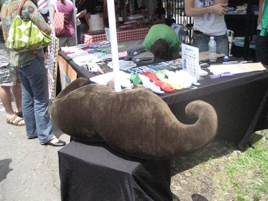 giant stuffed mustache