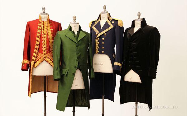 Costumes made for "Hamilton" on Broadway.